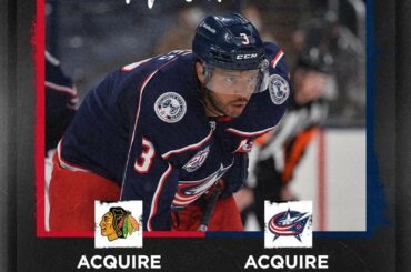 Les @nhlblackhawks et @bluejacketsnhl ont fait un échange... ...