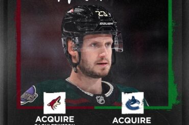 GROS COMMERCE Les @canucks et @arizonacoyotes ont fait un échange.  ...