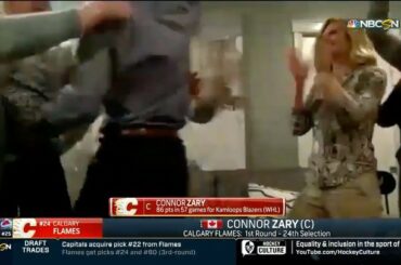 Nous ADORONS toujours cette réaction de @connorzary7 et de sa famille après qu'il ait été repêché...