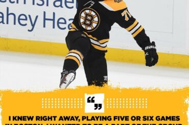 Il n'a pas fallu longtemps à Taylor Hall (@hallsy09) pour savoir que Boston était à la maison...