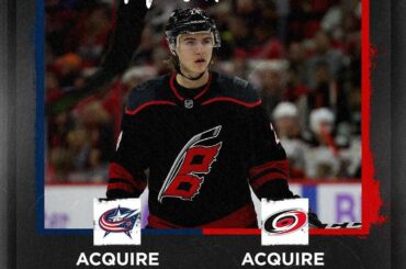 ICYMI: Le @bluejacketsnhl a acquis @jakedbean_2 des @canes hier soir....