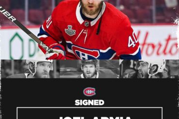 L'armée reste sur place !  Joel Armia prolonge de quatre ans avec le @canadiensm...