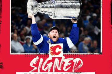 Le champion consécutif de la #StanleyCup Blake Coleman (@bcoles25) est parti pour le @nhlfl...