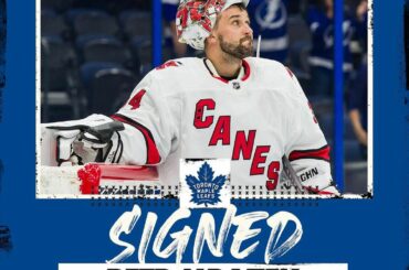 Les @mapleleafs ont leur gardien de but!  Petr Mrazek (@pmraza34) signe un contrat de trois ans...