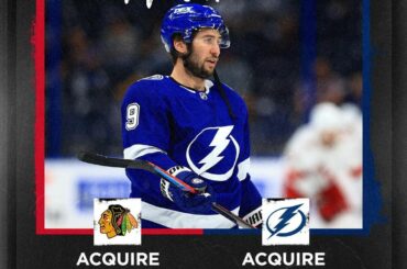 Le double champion de la #StanleyCup Tyler Johnson (@tjohnny09) se dirige vers la @nhlb...