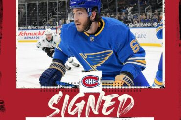 Le @canadiensmtl a signé un contrat de trois ans avec le tireur d'élite Mike Hoffman.  #N...