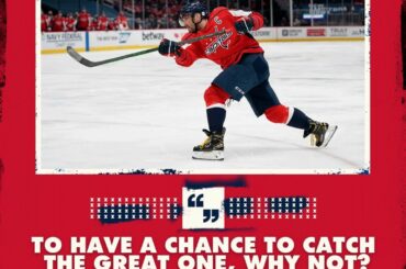 Alex Ovechkin a pour objectif de marquer l'histoire avec les @capitales.  ...