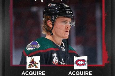 Les @canadiensmtl ont acquis Christian Dvorak (@10_cd) de l'@arizonacoyot...