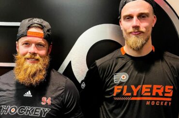 Le jeu de la barbe est fort à Philly.  ( @philadelphiaflyers)...