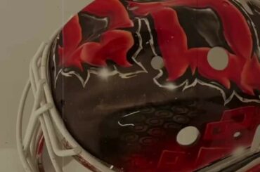 Nouvelle équipe.  Nouveau masque.  Juste un travail époustouflant pour Frederik Andersen !  ( @...