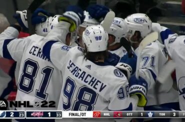 Martelé par Stammer pour le gagnant de @easportsnhl OT !  #NHLFaceOff...