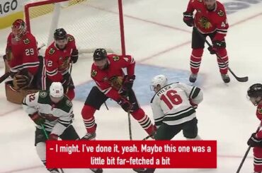 Marc-André Fleury faisant des choses Marc-André Fleury.  #NHLFaceOff ( @nhlblackhawk...