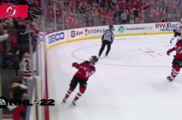 LA PATIENCE.  Quel gagnant @easportsnhl OT de @jackhughes !  #NHLFaceOff...