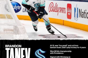 Quel voyage ça a été pour @brandontanev.  Ne manquez pas le @seattlekraken hom...