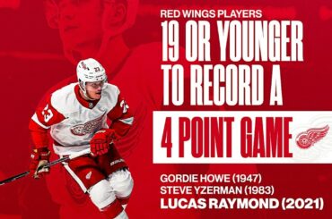 @lucasraymonds a rejoint la société ELITE @detroitredwings avec le tour du chapeau d'hier soir...