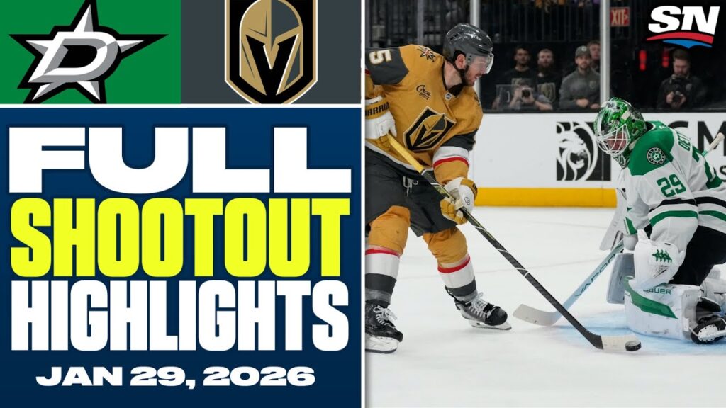 Stars de Dallas contre Golden Knights de Vegas | Faits saillants COMPLETS des tirs de barrage – 29 janvier 2026