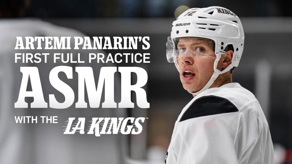 Patiner avec Artemi Panarin pour son premier entraînement des LA Kings !