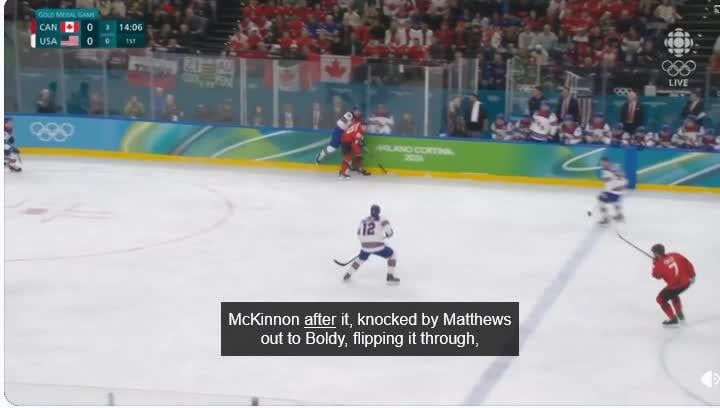 [CAN 0-(1) USA] Boldy se donne la rondelle et divise la défense pour un superbe premier but