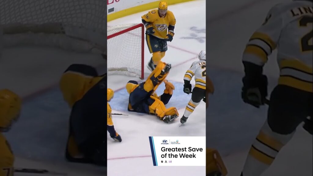 Saros capture la chance à bout portant de Lindholm de réaliser le plus grand arrêt🤯