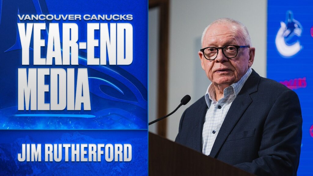 Médias de fin d&rsquo;année du président des Canucks de Vancouver, Jim Rutherford, 2025.26