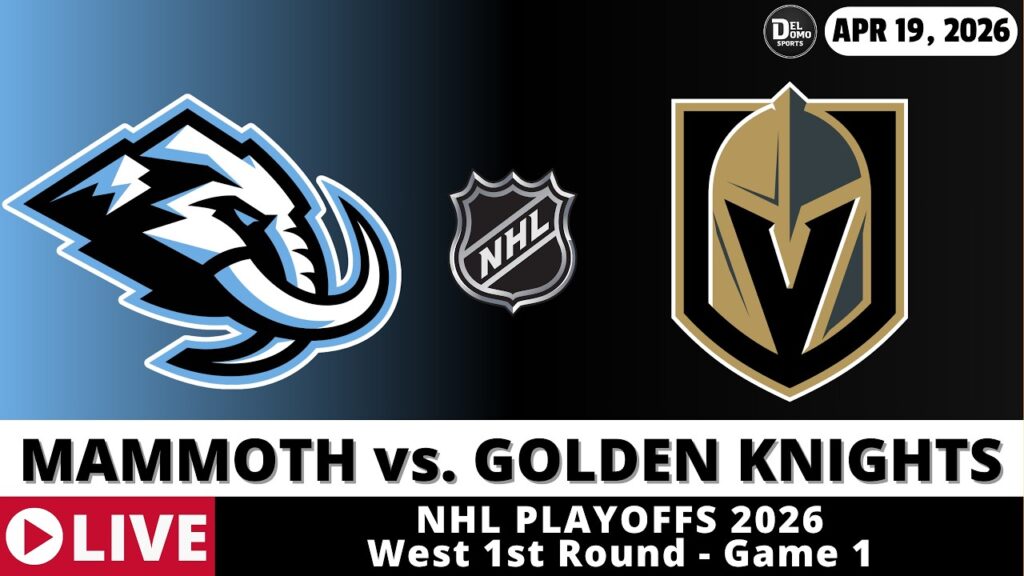 UTAH MAMMOTH VS VEGAS GOLDEN KNIGHTS EN DIRECT 🏒 Score du match des séries éliminatoires de la LNH Radio Play-by-Play