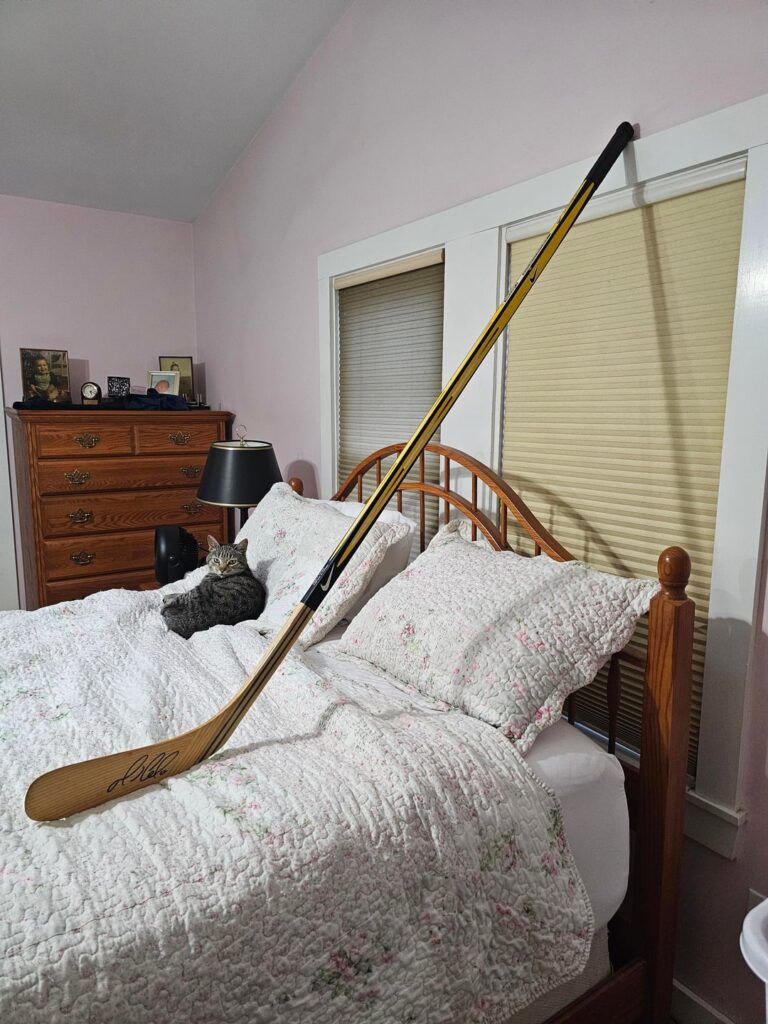 Bâton Mario Lemieux dédicacé de mon enfance