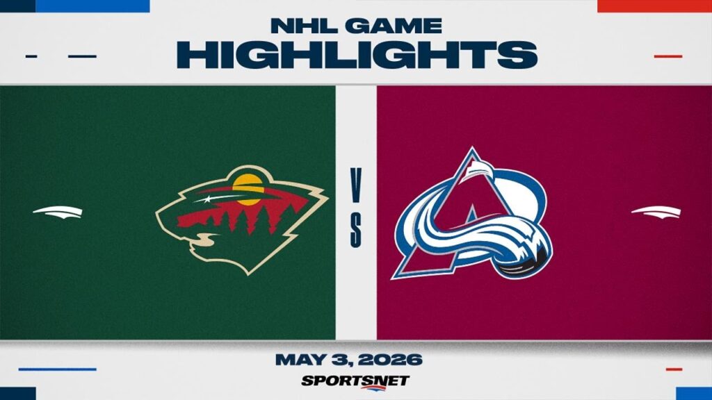 Faits saillants du premier match de la LNH | Wild contre Avalanche – 3 mai 2026