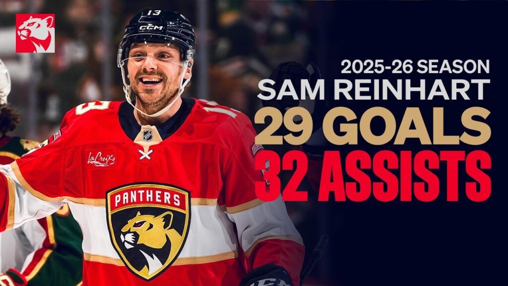 Sam Reinhart mène les Cats avec 29 buts en 2025-26 🦏