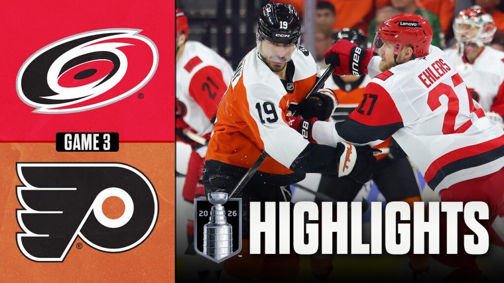 Ouragans contre Flyers | Faits saillants des séries éliminatoires de la LNH | Jeu 3 | 7 mai 2026