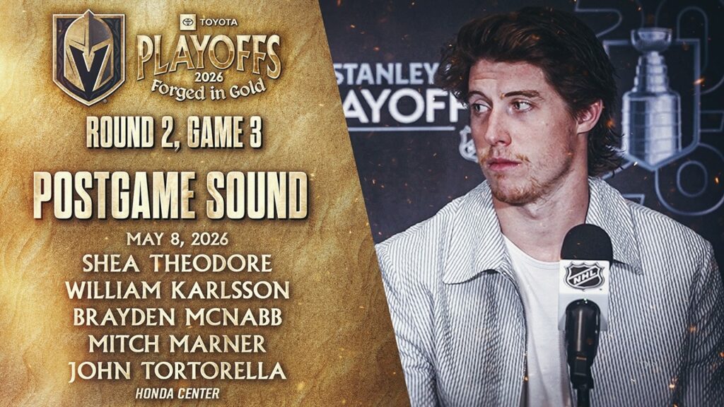 🎥 Round 2, Game 3 SON D&rsquo;APRÈS-JEU : Theodore, Karlsson, McNabb, Marner et Tortorella