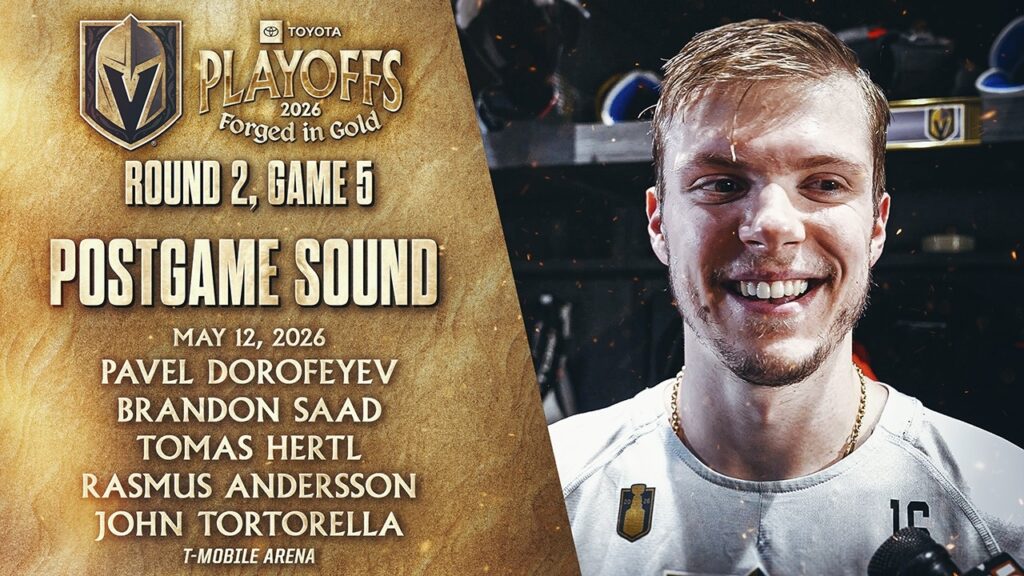 🎥 Round 2, Game 5 SON D&rsquo;APRÈS-JEU : Dorofeyev, Saad, Hertl, Andersson et Tortorella